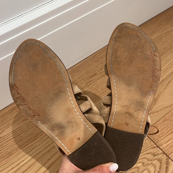 Sam Edelman gladiator sandals size 6. Beige - Picture 4 of 4